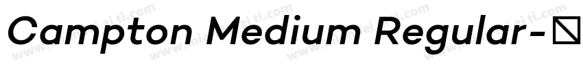 Campton Medium Regular字体转换